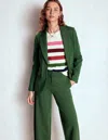 Boden Marylebone Ponte Blazer-hunter Green Female  In Green