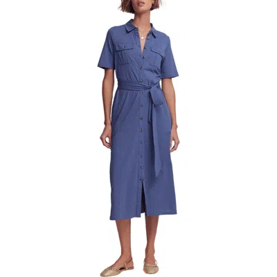 Boden Mavis Cotton Blend Shirtdress In Black