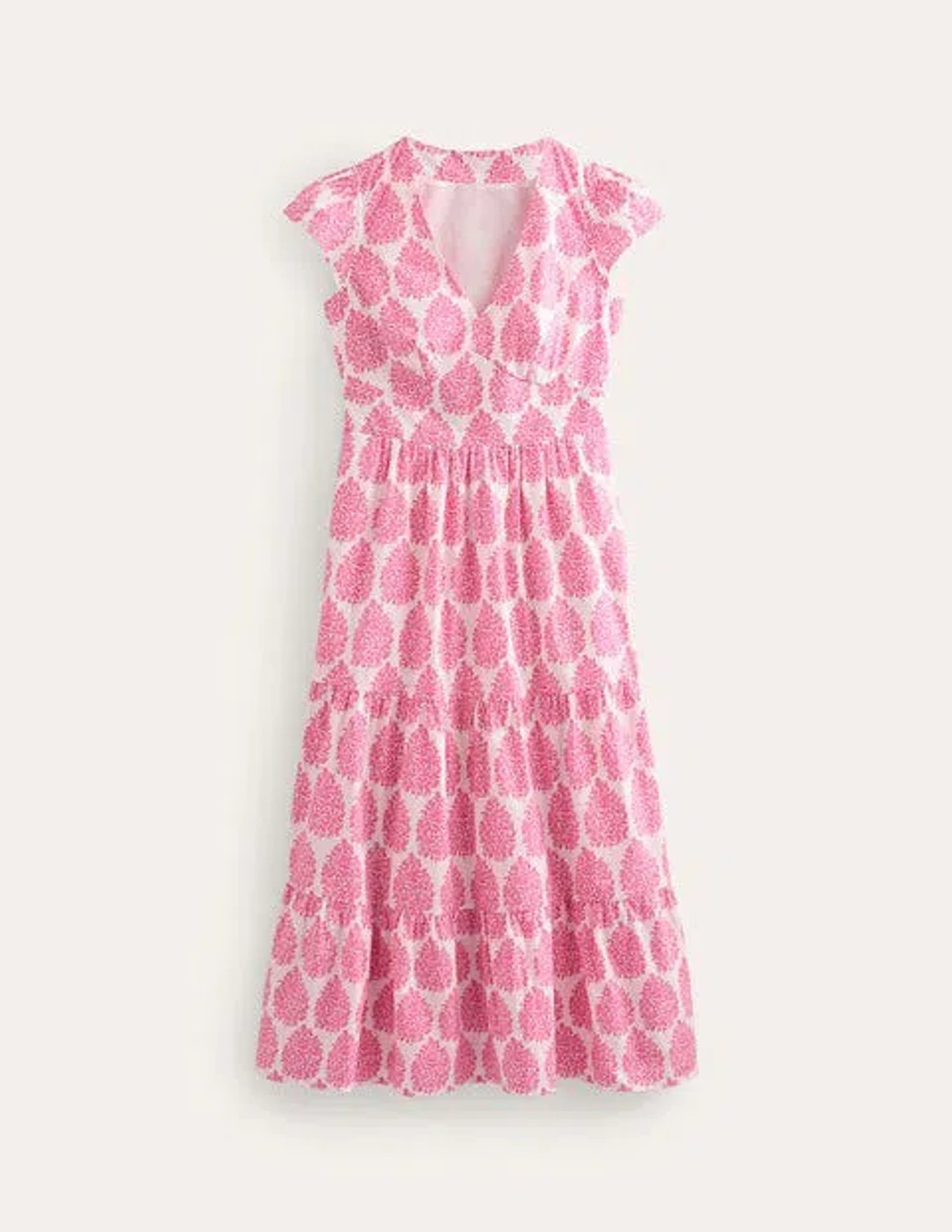 white christmas dresses Amaya Bryony Embroidered Cotton Midi Dress
