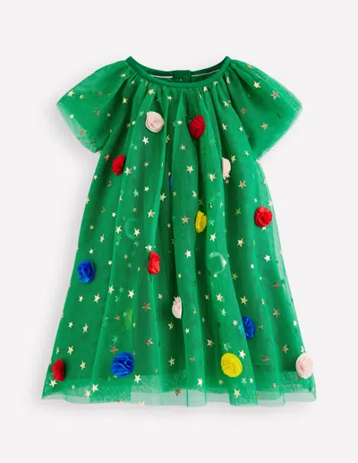 Boden Babies' Mehrlagiges Tüllkleid-grün Weihnachtsbaum In Green