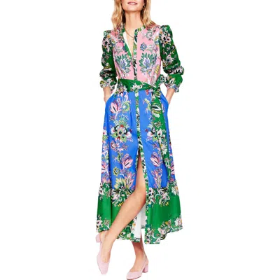 Boden Mia Print Tiered Shirtdress In Multi
