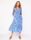 Boden Mia Tie Waist Tiered Long Sleeve Shirtdress