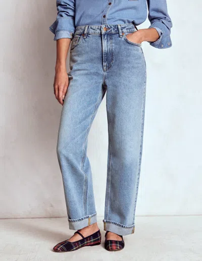 Boden Bequeme, Mittelhohe Stretch-jeans-ausgeblichene Optik