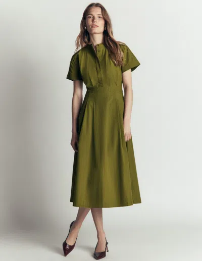 Boden Midikleid Aus Einem Schnittteil | Grösse 46 In Green