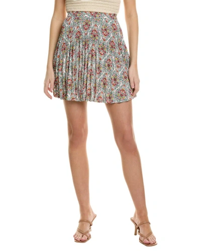 Boden Mini Pleated Skirt In Multi