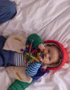 Boden Mixed Borg Jacket Multi Colour Block Boys  In Multi
