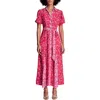Boden Mixed Floral Print Shirtdress In Red
