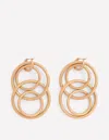 Boden Multi Ring Drop Earrings Gold Colour  In Gold