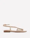 Boden Multi Strap Flat Sandal Gold Women  In Metallic