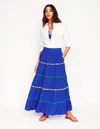 Boden Nadia Double Cloth Maxi Skirtbright Blue Women  In Bright Blue