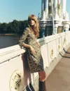 Boden Naomi Lockeres Jerseykleid-waldgrün, Leopard In Multi