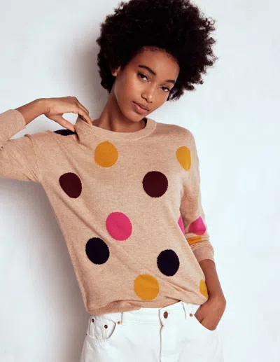 Boden Natasha Novelty Sweater Multi, Spot
