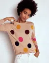 Boden Natasha Pullover Mit Originellem Design-bunt, Punkte In Neutral
