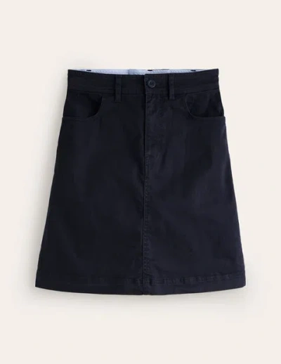 Boden Nell Chino Mini Skirt Navy Women  In Blue
