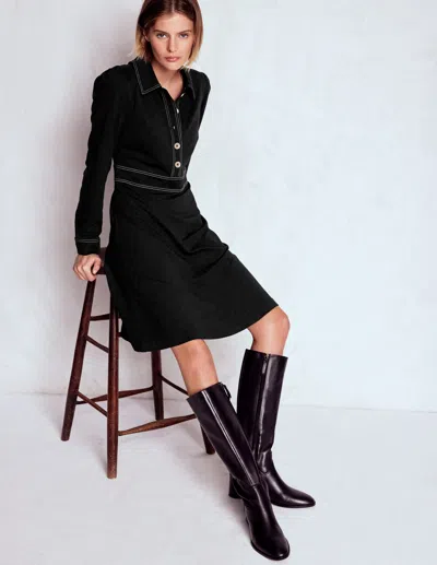 Boden Nicolette Long Sleeve Dress Black