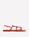 Boden Novelty Beaded Flat Sandals Lobster Women  In Pink