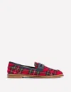 Boden Nya Pennyloafer-schottenmuster In Red
