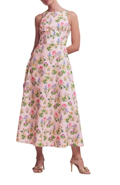 Boden Occasion Floral Print Maxi Sundress In Pink
