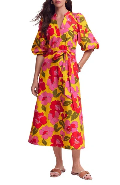 Boden Octavia Floral Cotton Dress In Multi