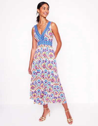 Boden Olympia Jersey Maxi Dressmulti, Ornamental Floral Women  In Multi, Ornamental Floral