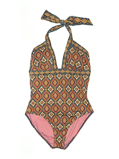 Pre-owned Boden One Piece Swimsuit In Blue