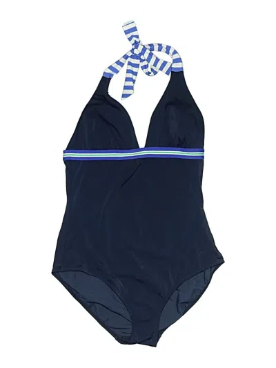 Pre-owned Boden One Piece Swimsuit In Blue