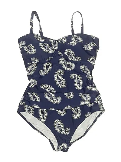 Pre-owned Boden One Piece Swimsuit In Blue