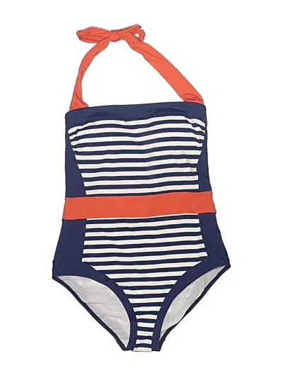 Pre-owned Boden One Piece Swimsuit In Blue