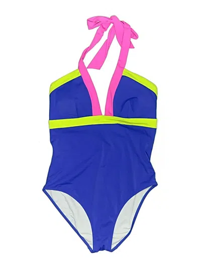Pre-owned Boden One Piece Swimsuit In Blue