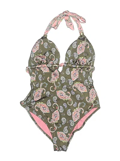 Pre-owned Boden One Piece Swimsuit In Green