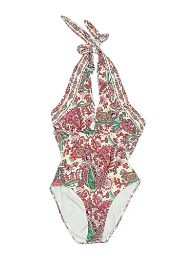 Pre-owned Boden One Piece Swimsuit In Ivory