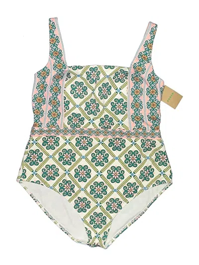 Pre-owned Boden One Piece Swimsuit In Ivory