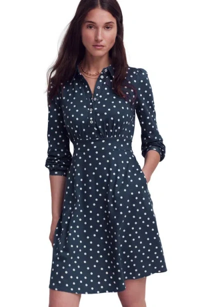 Boden Orla Jersey Shirtdress In Blue