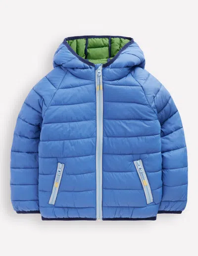 Boden Kids' Bequem Verstaubare, Wattierte Jacke-flussblau In Blue