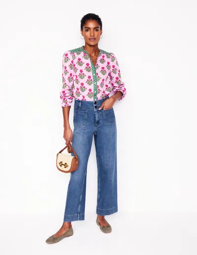 Boden Patch Pocket Cropped Pantslight Vintage Women  In Light Vintage