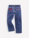 Boden Patch Pocket Trouser-midwash Denim Female  In Multi