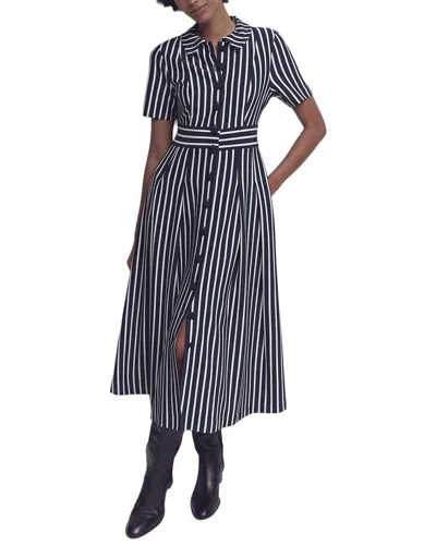 Boden Petite Bridget Ponte Shirt Dress In Blue
