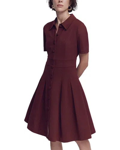 Boden Petite Bridget Ponte Short Dress In Brown