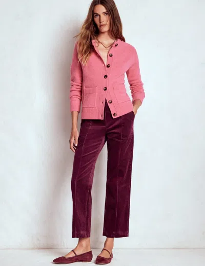 Boden Pimlico Cord Trousers-deep Wisteria Female  In Multi