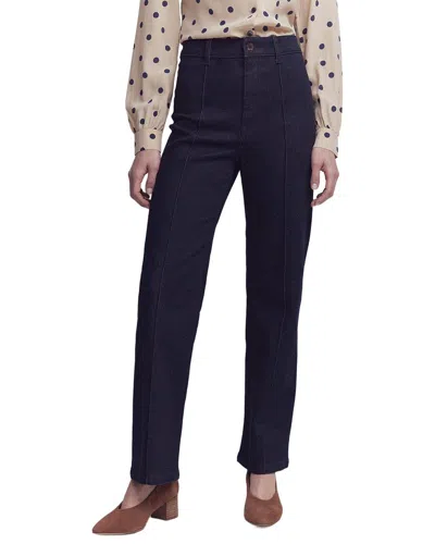 Boden Pintuck Column Leg Jean In Blue