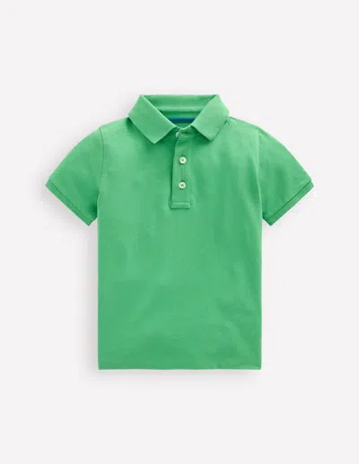 Boden Kids' Piqué-polohemd-aloe Grün In Green