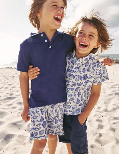 Boden Kids' Piqué Polo Shirtcollege Navy Boys