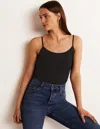 Boden Schlichtes Camisole-oberteil-schwarz In Black