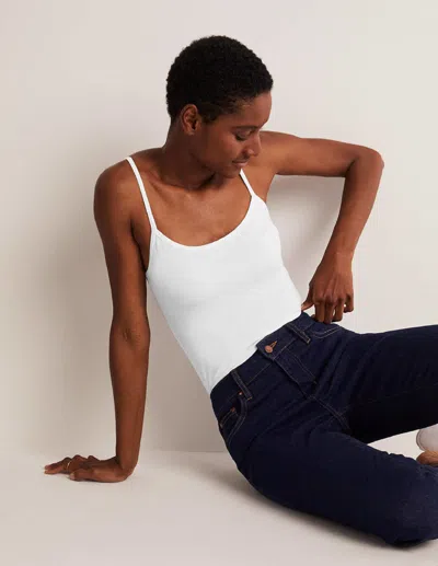 BODEN PLAIN CAMI TOP-WHITE FEMALE BODEN