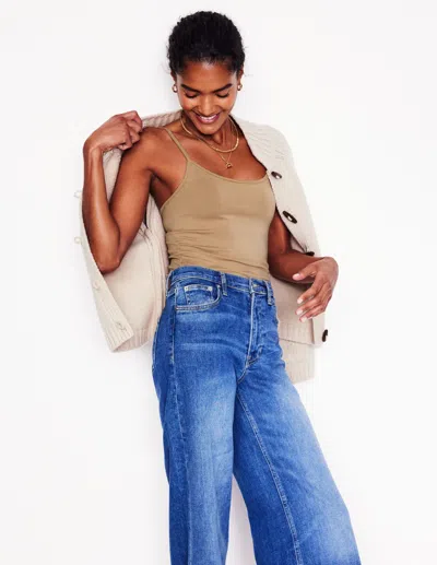 BODEN PLAIN CAMI TOP-MEDIUM BEIGE FEMALE BODEN