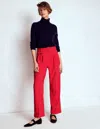 Boden Pleat Front Pants Chilli Pepper  In Red