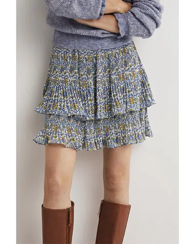 Boden Plisse Mini Skirt In Gray