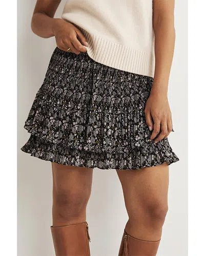 Boden Plisse Mini Skirt In Black