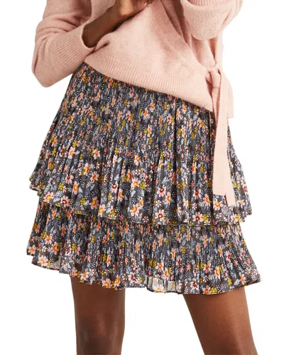 Boden Plisse Mini Skirt In Multi