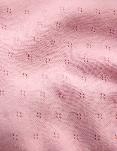 Boden Babies' Pointelle-oberteil Aus Baumwolle In Rosa | Grösse 68 In Pink